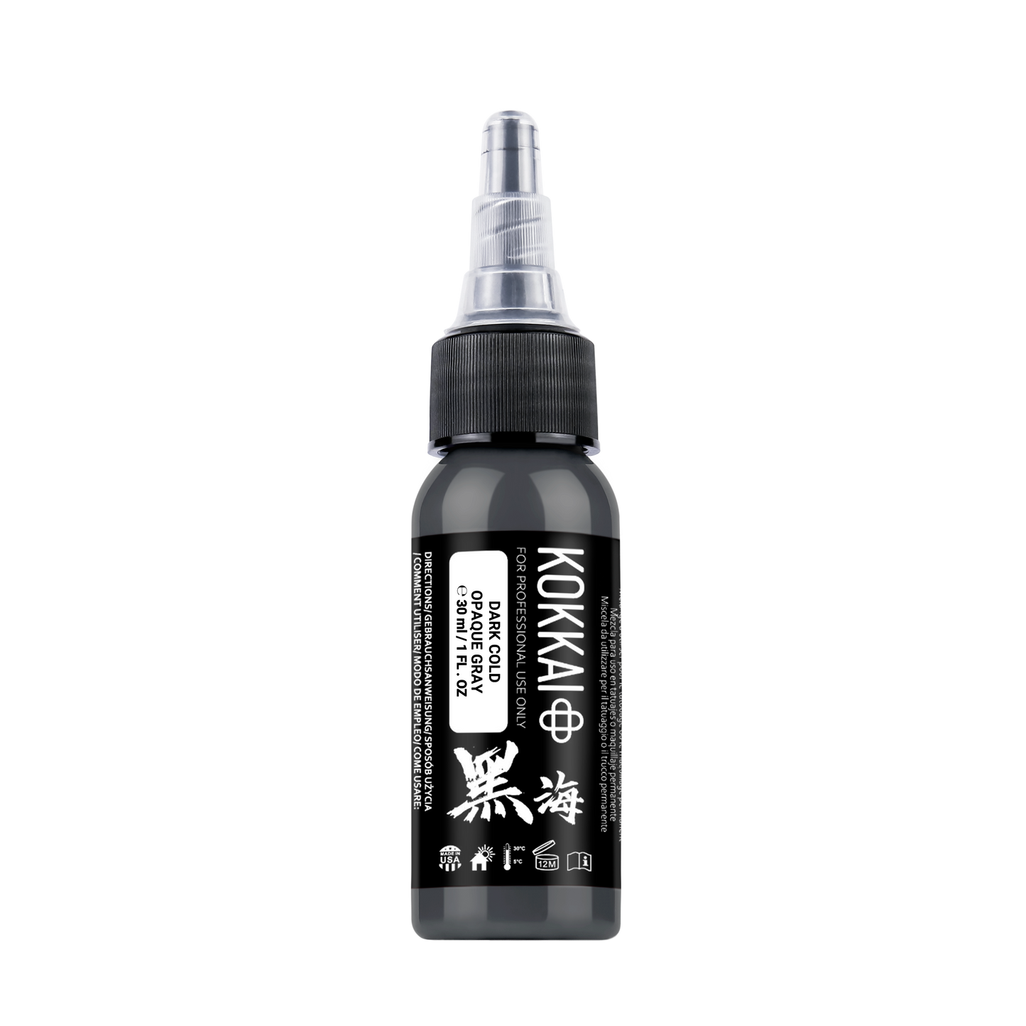 02 DARK COLD OPAQUE GRAY Kokkai sumi ink tattoo ink product image