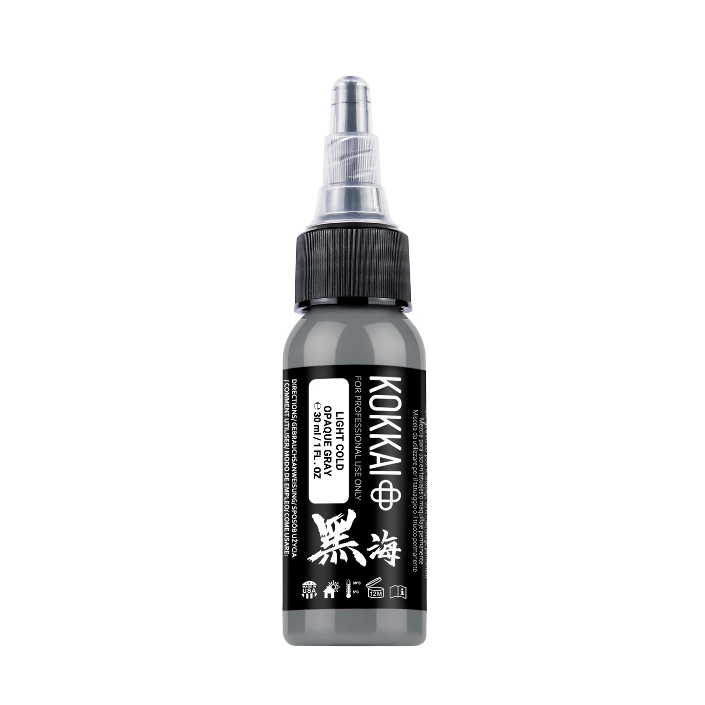 04 LIGHT COLD OPAQUE GRAY Kokkai sumi ink tattoo ink product image