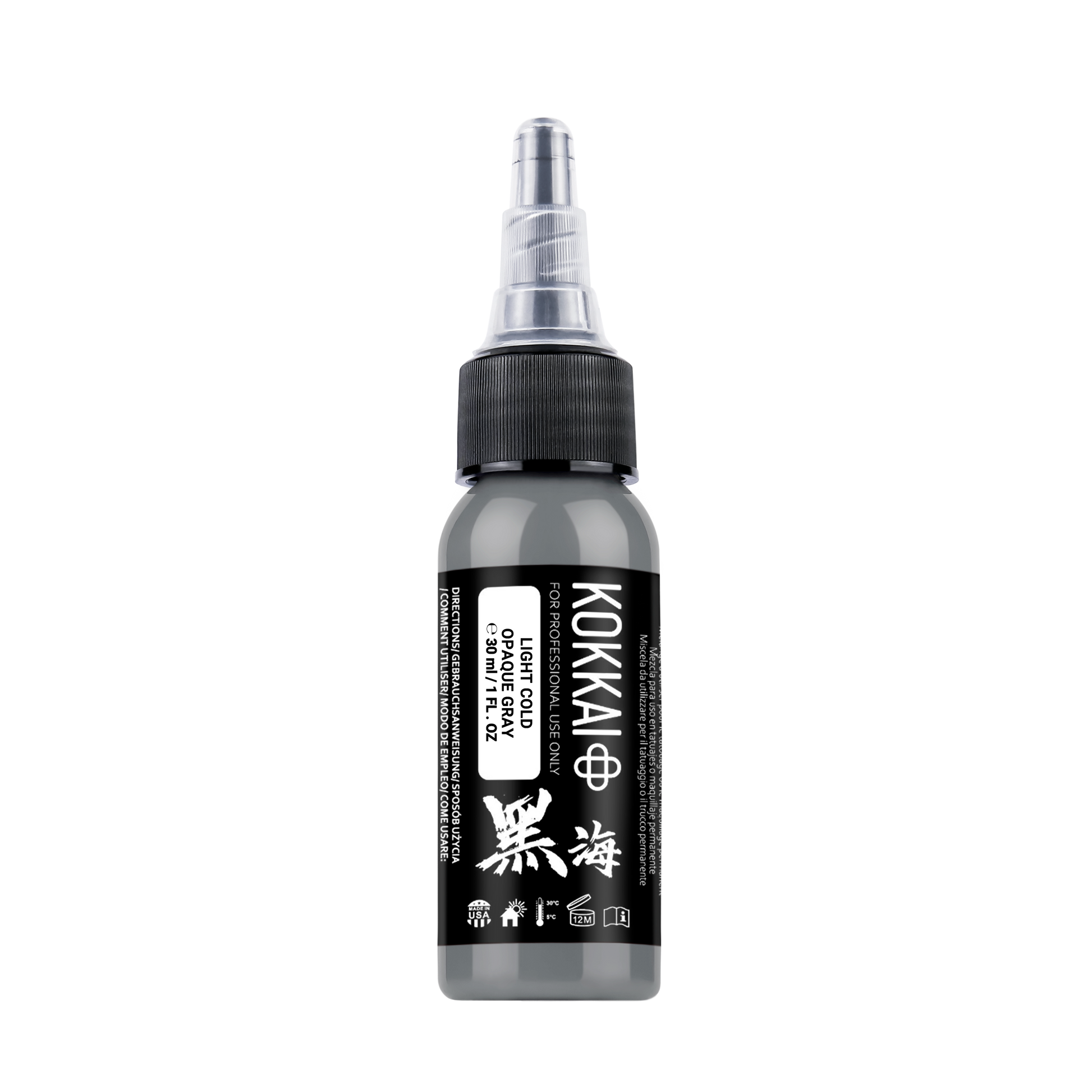 04 LIGHT COLD OPAQUE GRAY Kokkai sumi ink tattoo ink product image