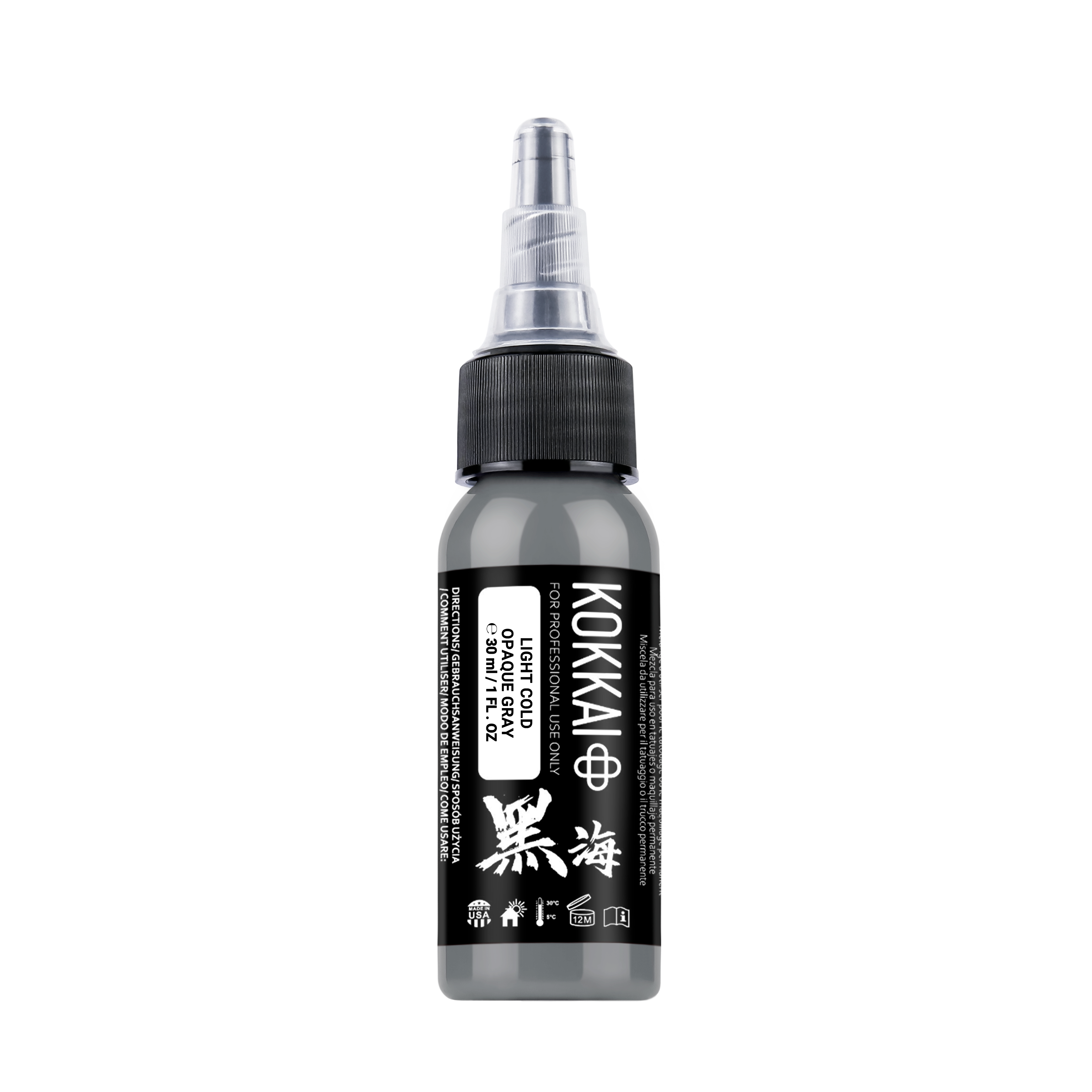 04 LIGHT COLD OPAQUE GRAY Kokkai sumi ink tattoo ink product image