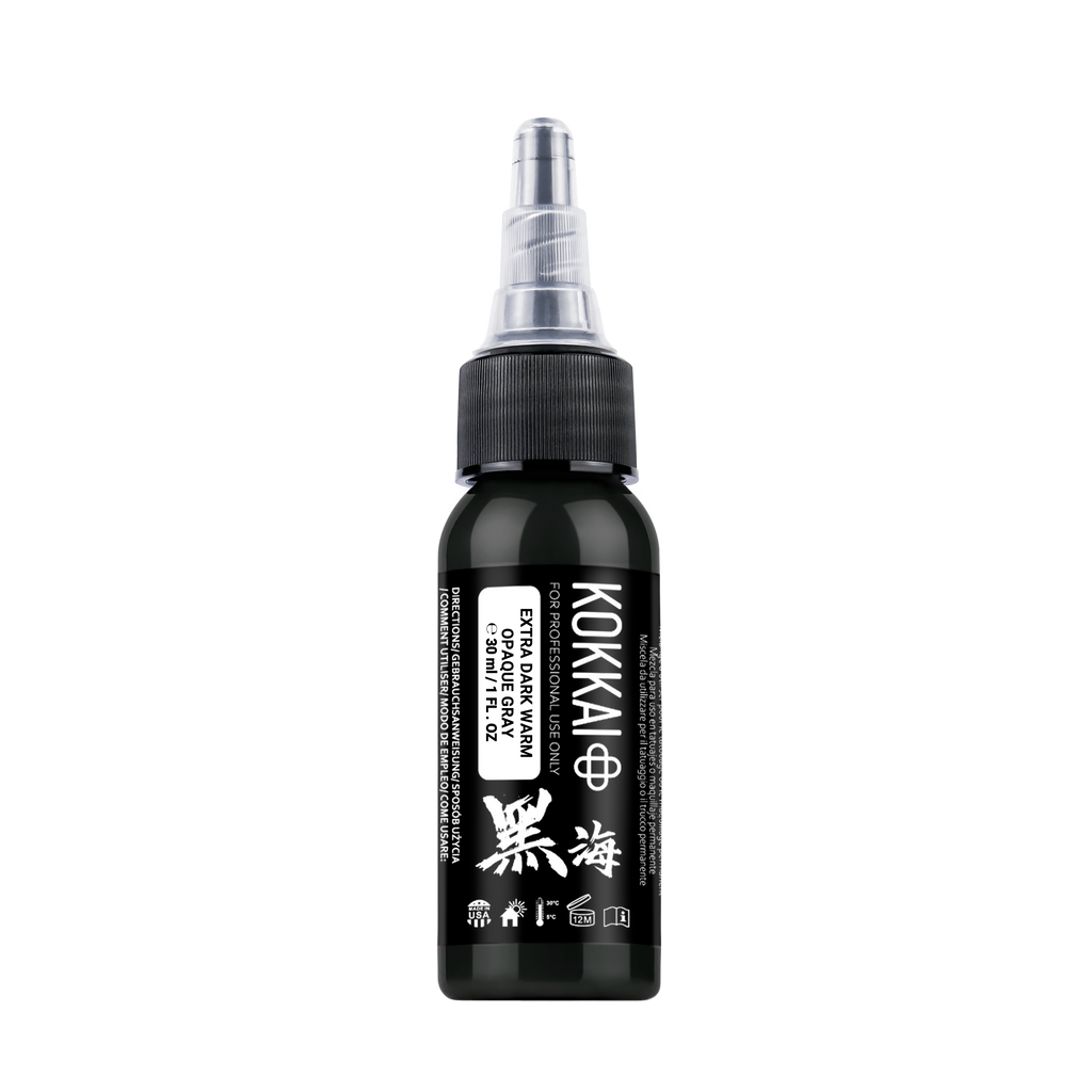 11 EXTRA DARK WARM OPAQUE GRAY Kokkai sumi ink tattoo ink product image