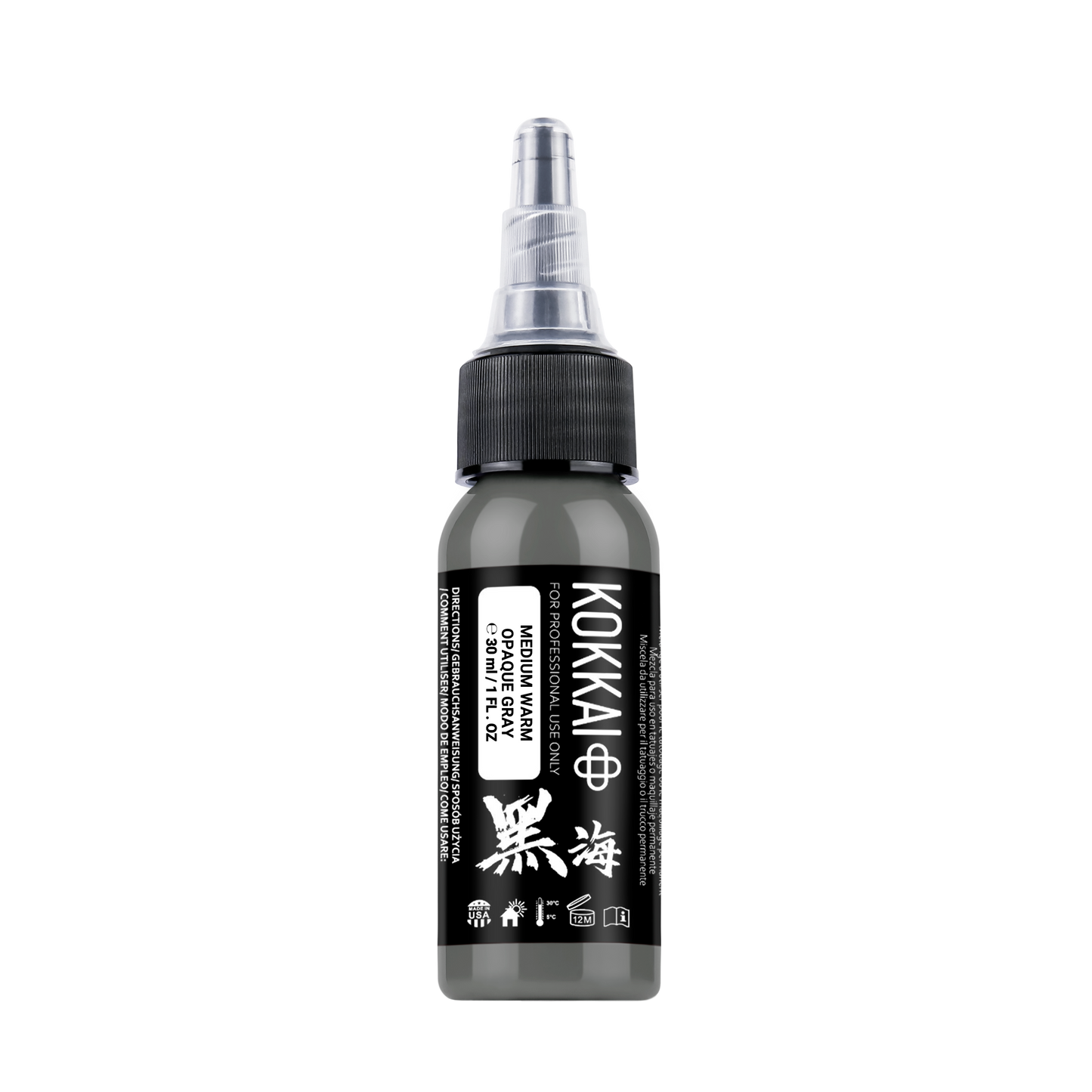 13 MEDIUM WARM OPAQUE GRAY Kokkai sumi ink tattoo ink product image