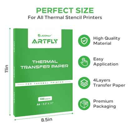 JCONLY ARTFLY stencil paper — supplier reference graphic