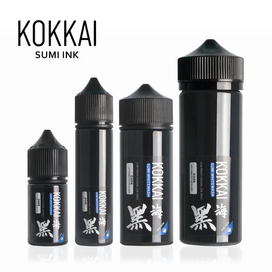Kokkai Sumi Whitewash tattoo ink set