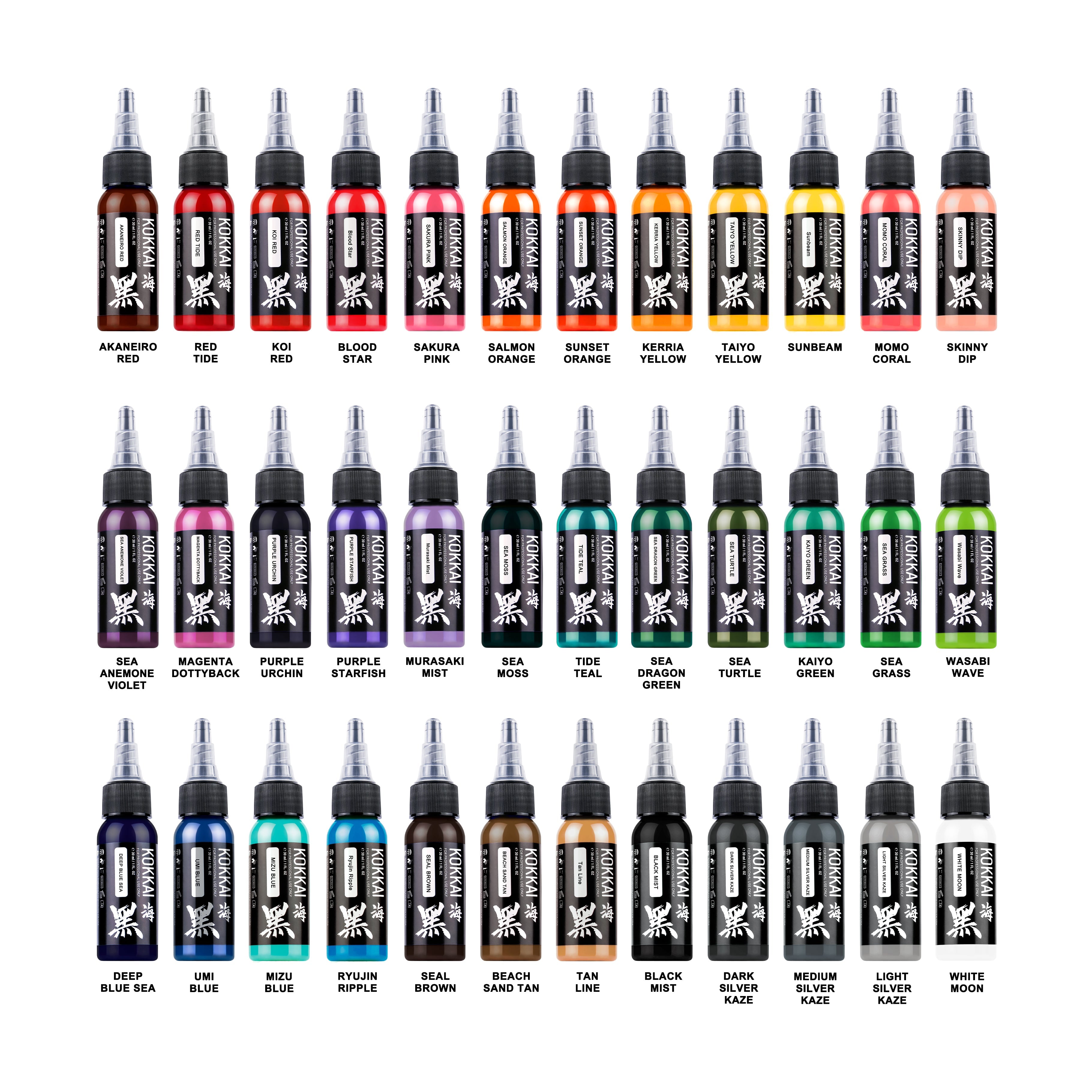 Colour Ink Sets | Kokkai Sumi Ink (12, 36, & 48 Colour Sets)