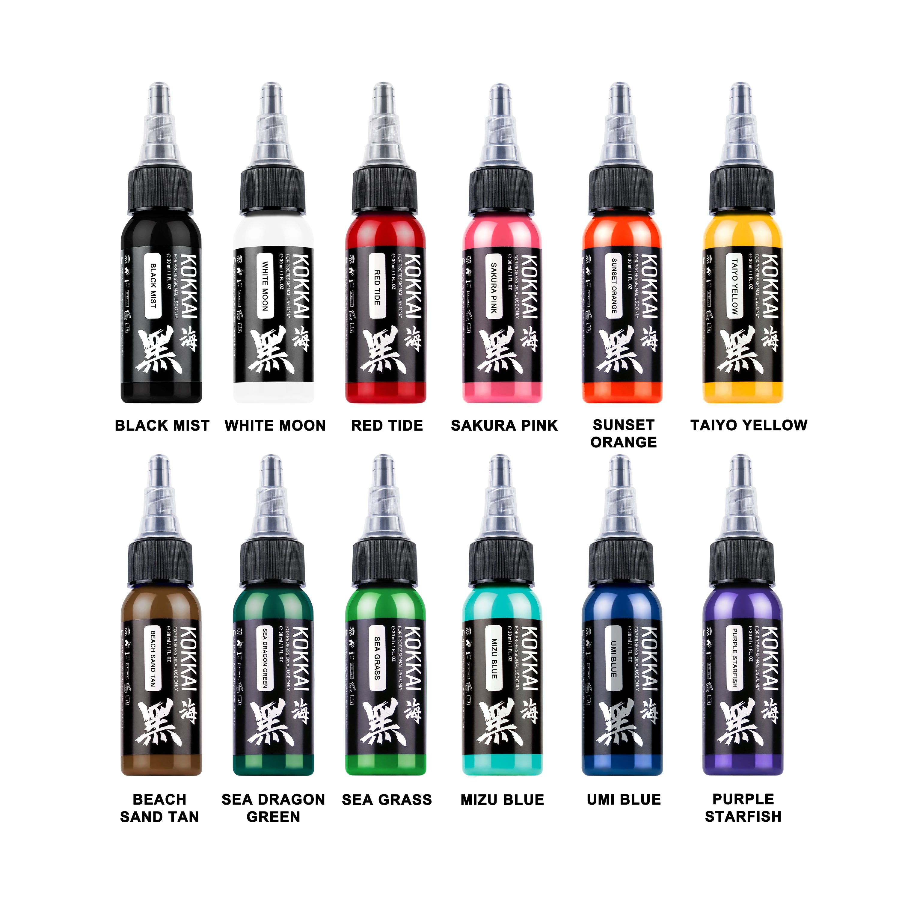 Colour Ink Sets | Kokkai Sumi Ink (12, 36, & 48 Colour Sets)