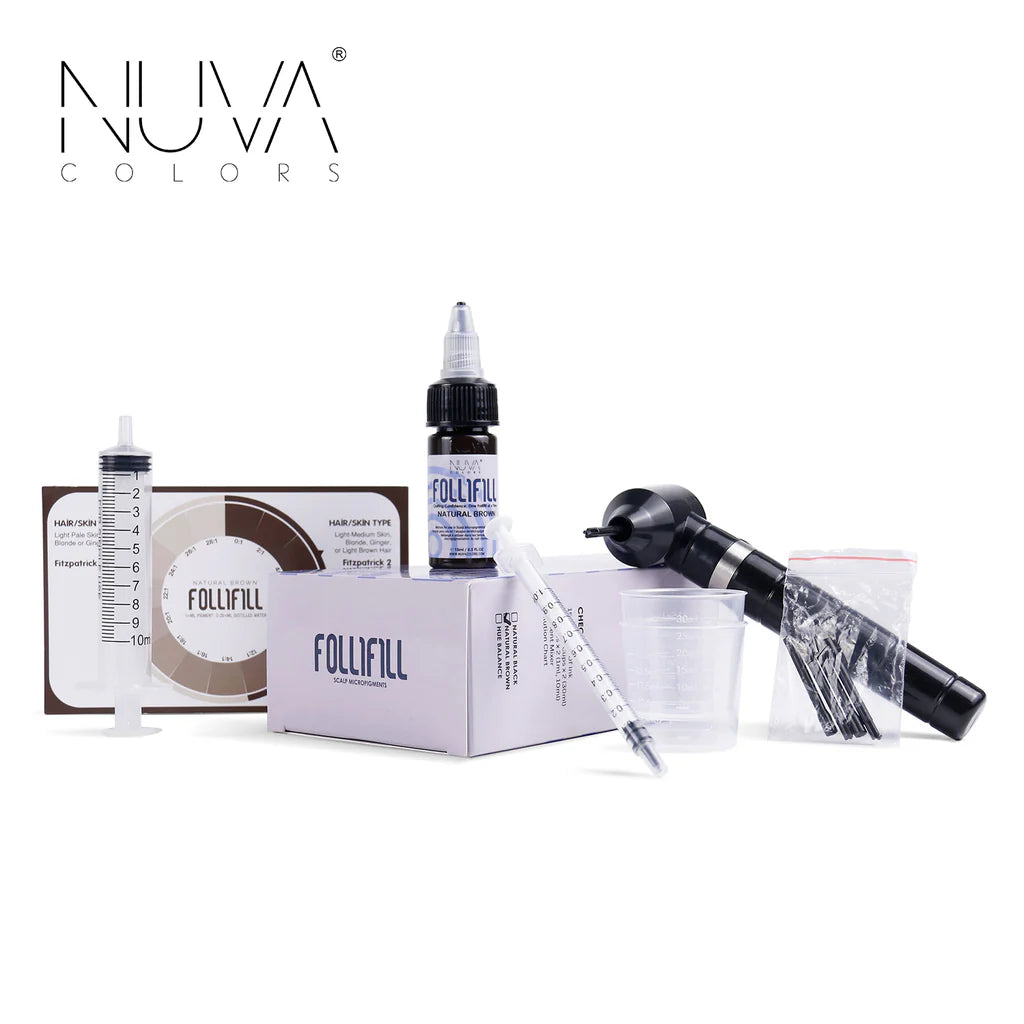 Follifill Hue Natural Brow SMP Set | Pigment Modifier | Nuva Colors