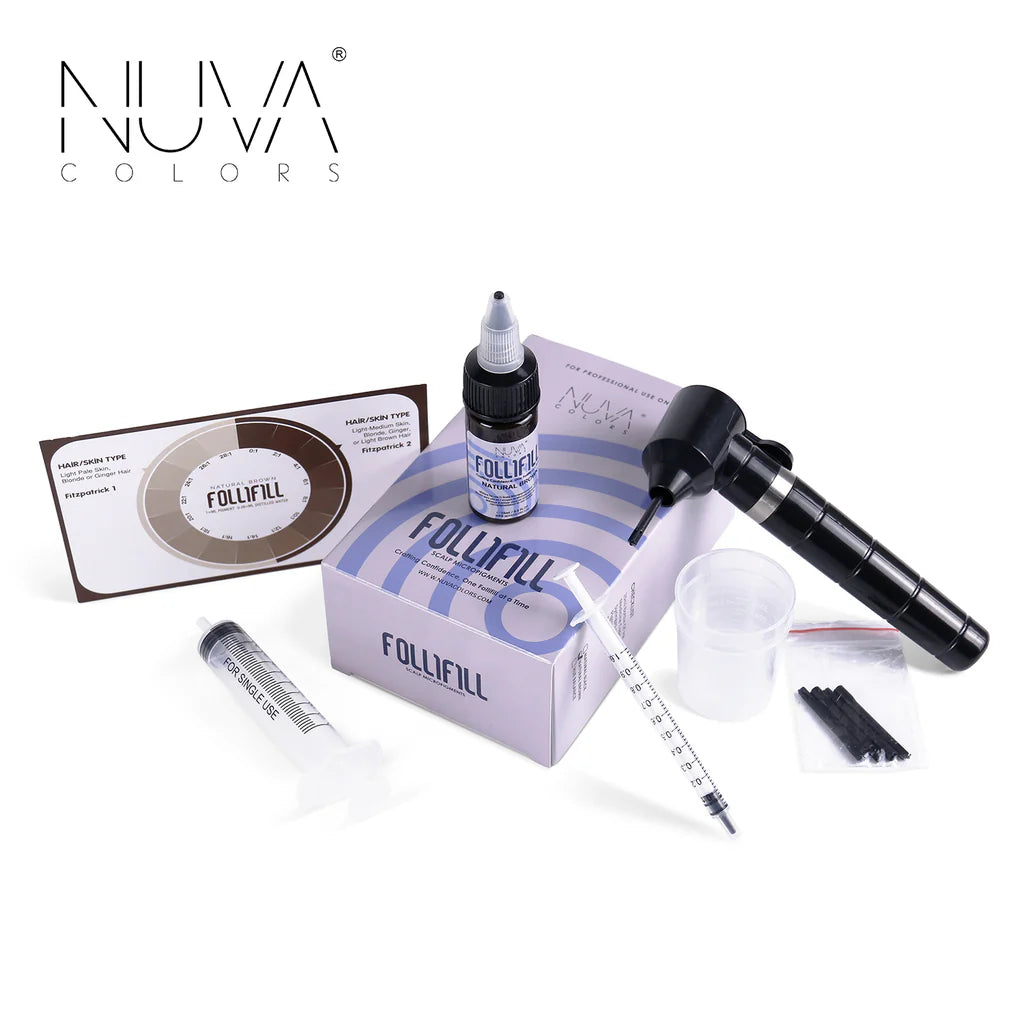 Follifill Hue Natural Brow SMP Set | Pigment Modifier | Nuva Colors