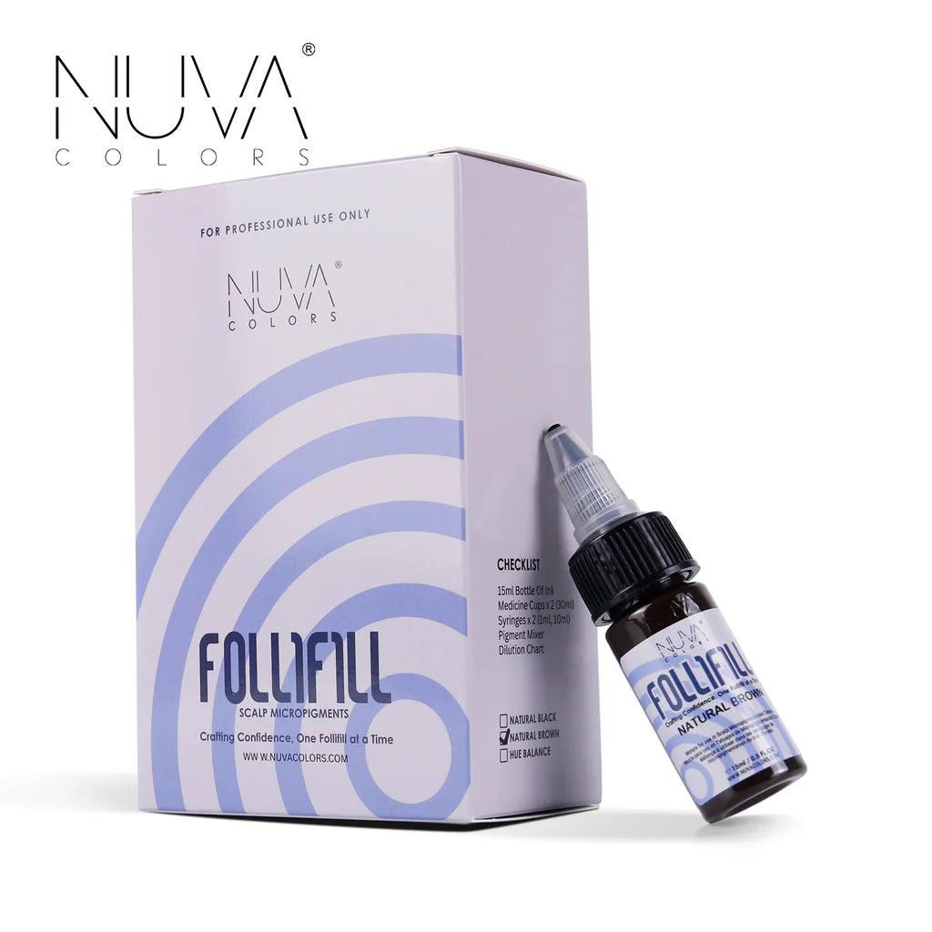 Follifill Hue Natural Brow SMP Set | Pigment Modifier | Nuva Colors