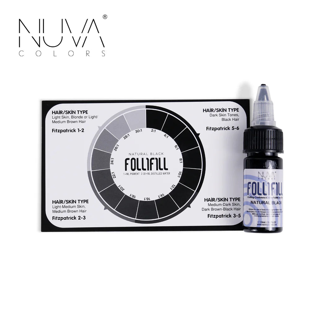 Follifill Hue Natural Black SMP Set | Pigment Modifier | Nuva Colors