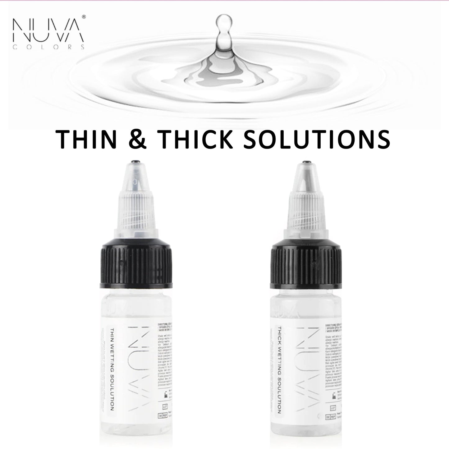 Nuva Colors Thin and Thick PMU pigment solutions