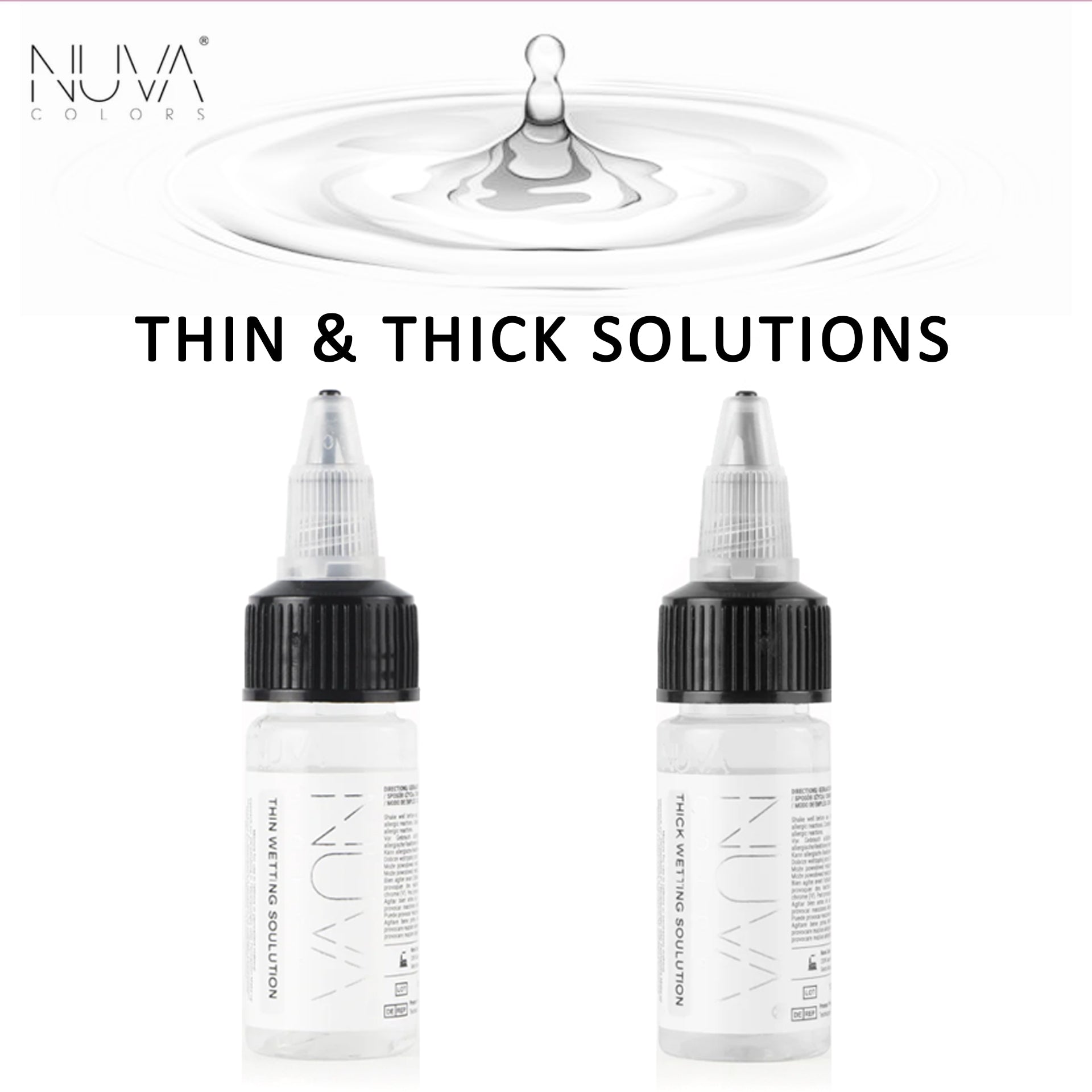 Nuva Colors Thin and Thick PMU pigment solutions