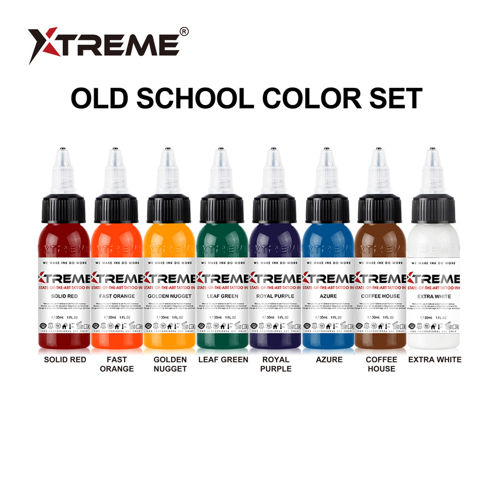 Old School Colour Set (8 colours) | Xtreme Inks