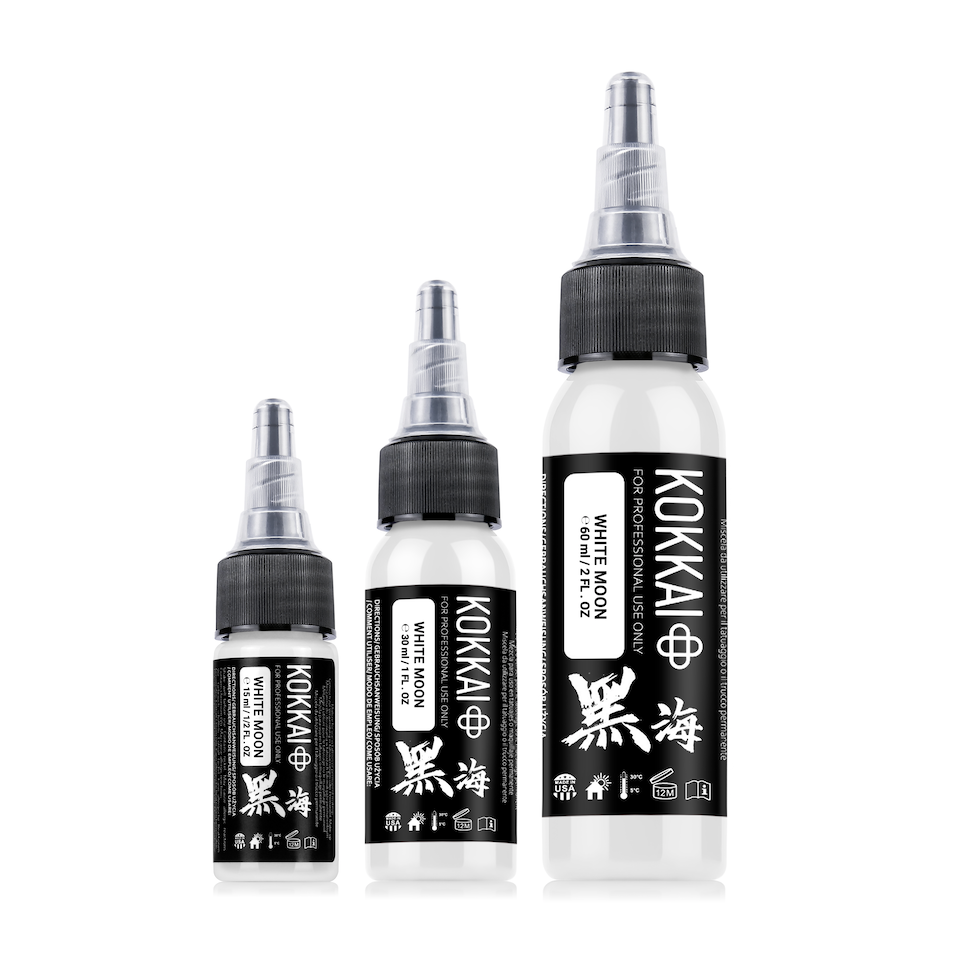 Kokkai Sumi White Moon tattoo ink