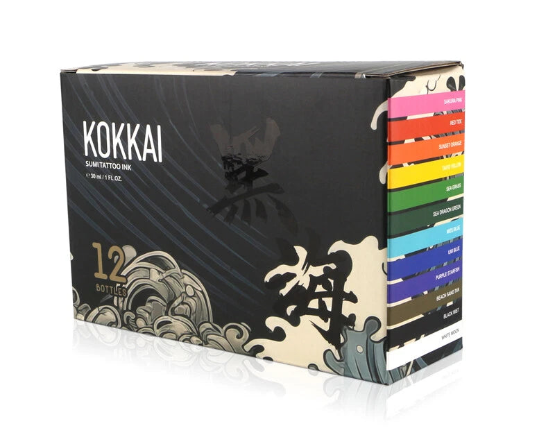 Kokkai Sumi 12 Color Set tattoo ink product image